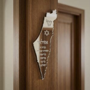 מזוזה בחריטת שם משפחה